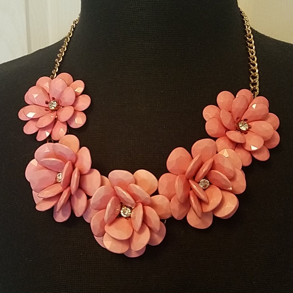 Fun Pink Flower with Rhinestones